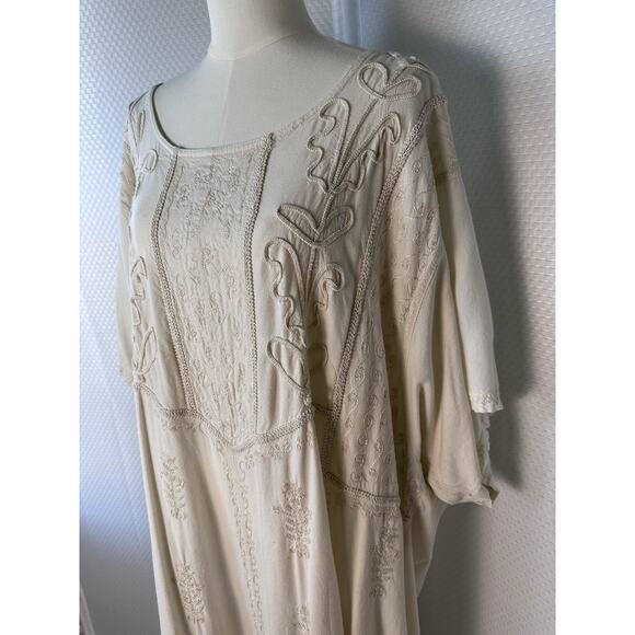Holy Clothing Maxi Dress Renaissance Fair Long Embroidered Wedding Whimsy 5x - Picture 5 of 12